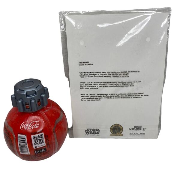 Disney Parks Star Wars Land Coke Bottle Empty w/ Empire Strikes Back Lithograph - Picture 4 of 5